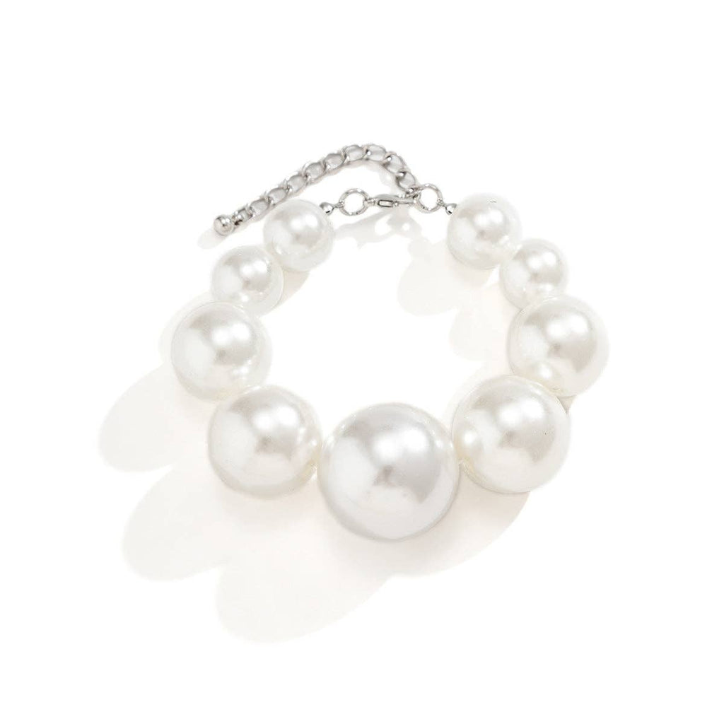 Vintage Style Faux Pearl Beaded Necklace Artisan Design Jewelry